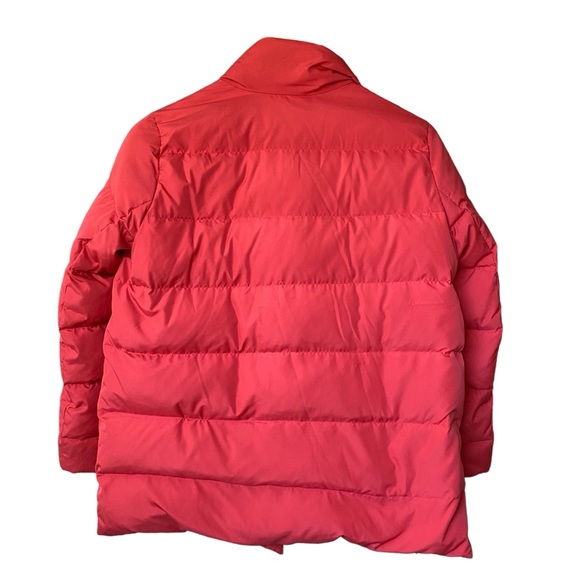 J. Jill Red Down Filled Winter Puffer Jacket Womens Medium Petite - Picture 2 of 5